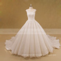 Newest Lace Strapless Bling Muslim Ball Gown Wedding Dresses